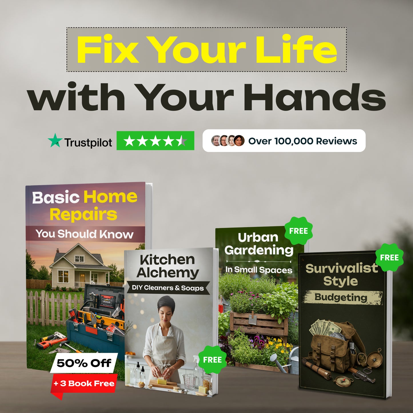 Basic Home Repairs You Should Know (50% OFF + 3 FREE)