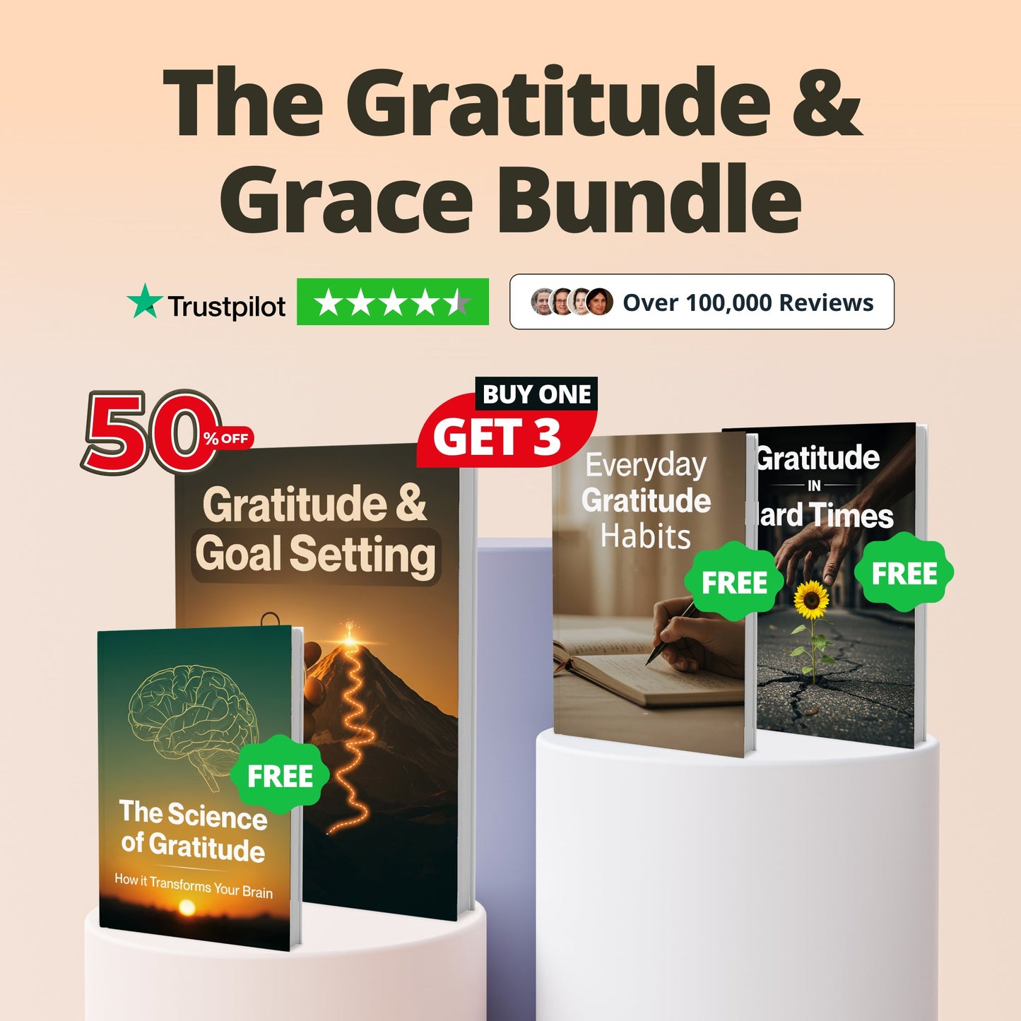 Gratitude & Goal Setting (50% OFF + 3 FREE)