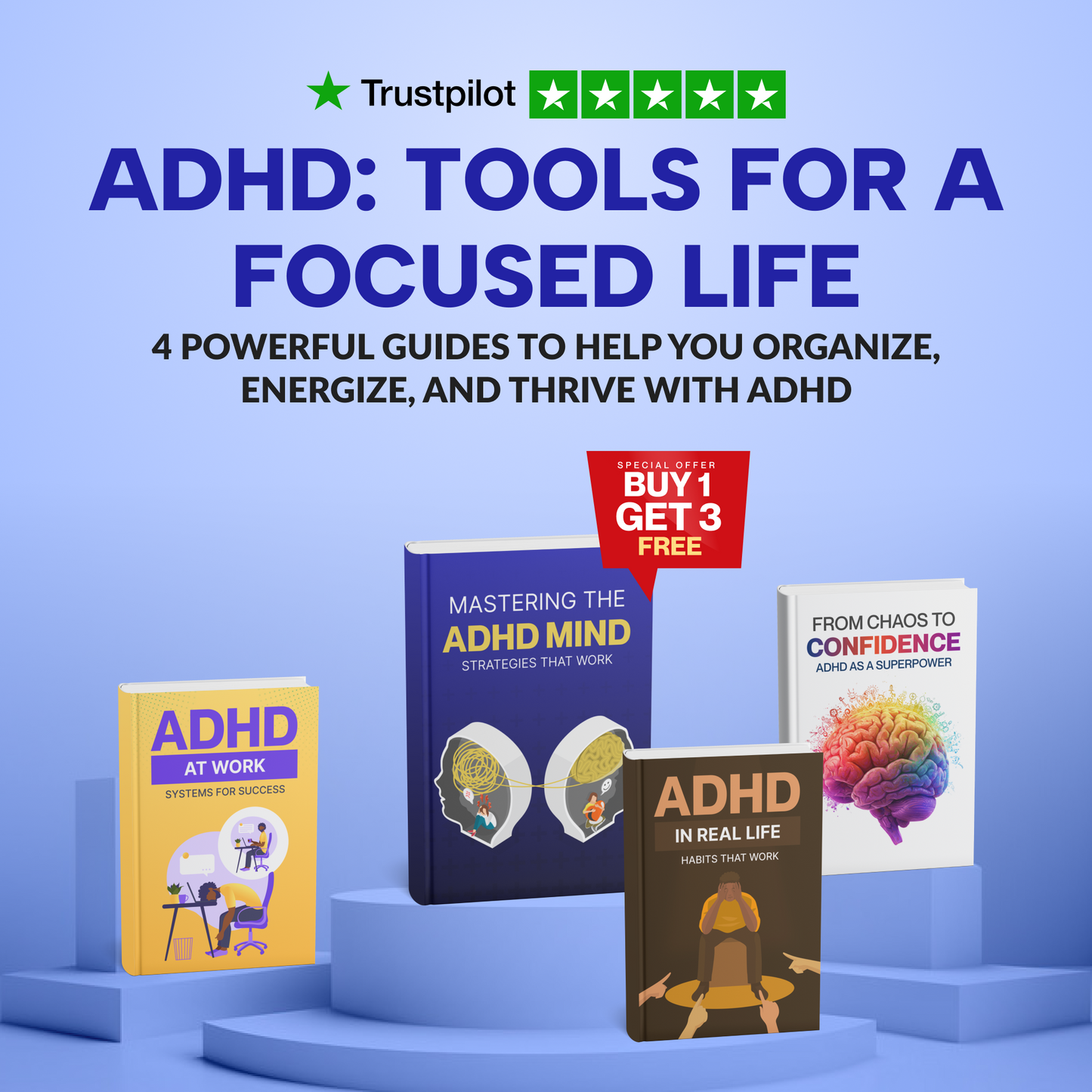 Mastering the ADHD Mind (50% OFF + 3 FREE)