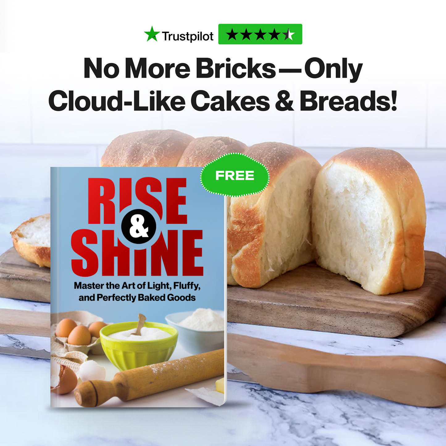 Bake Smarter, Not Harder: Step-by-Step Beginner’s Book (50% OFF + 3 FREE)
