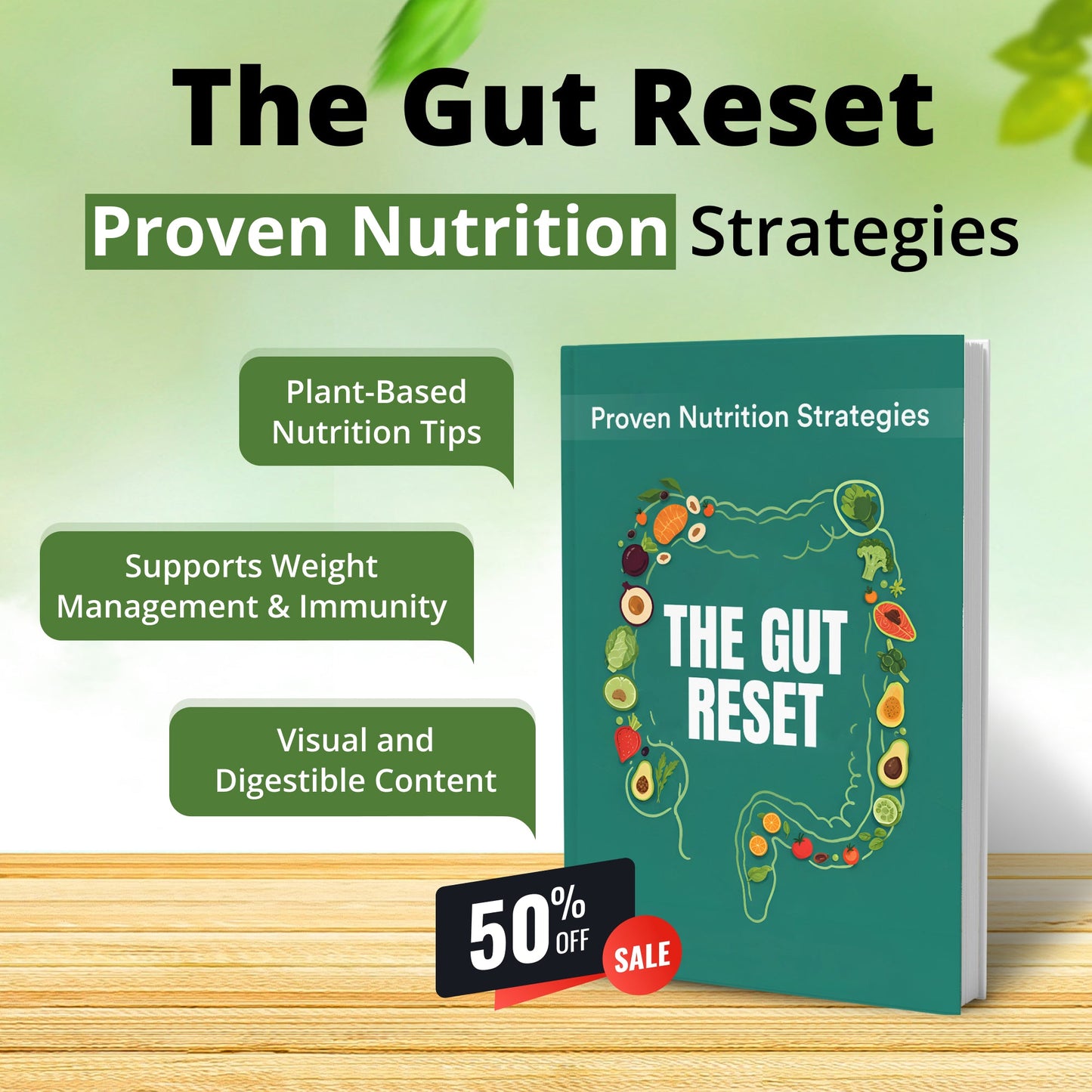 The Gut Reset: Proven Nutrition Strategies (50% OFF + 3 FREE)